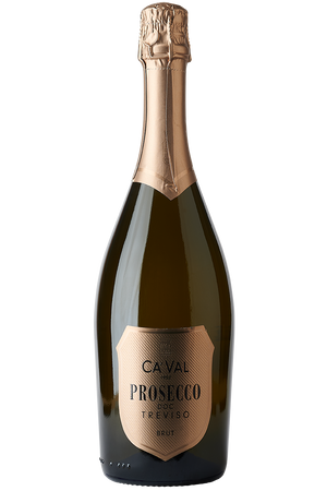 Eine Flasche italienischer Prosecco in einer Sektflasche mit einer goldener Kapsel.