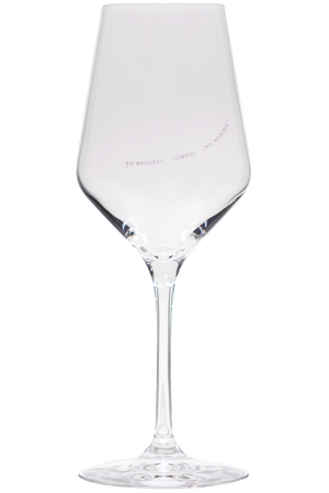 Box of 6 - white wine glasses "ein weinchen zwei weinchen"*