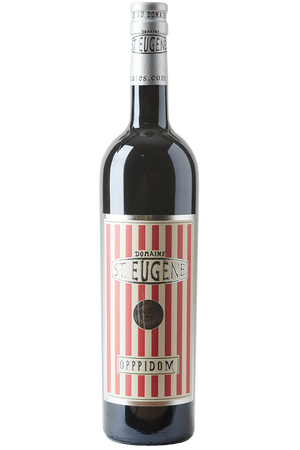 Eine Flasche französischer Rotwein Cuvée in einer Bordeaux Weinflasche mit einer silbernen Kapsel.