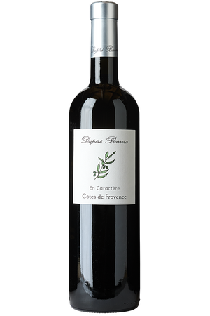 Eine Flasche französischer Bio Rotwein Cuvée in einer Bordeaux Flasche mit einer silbernen Kapsel.