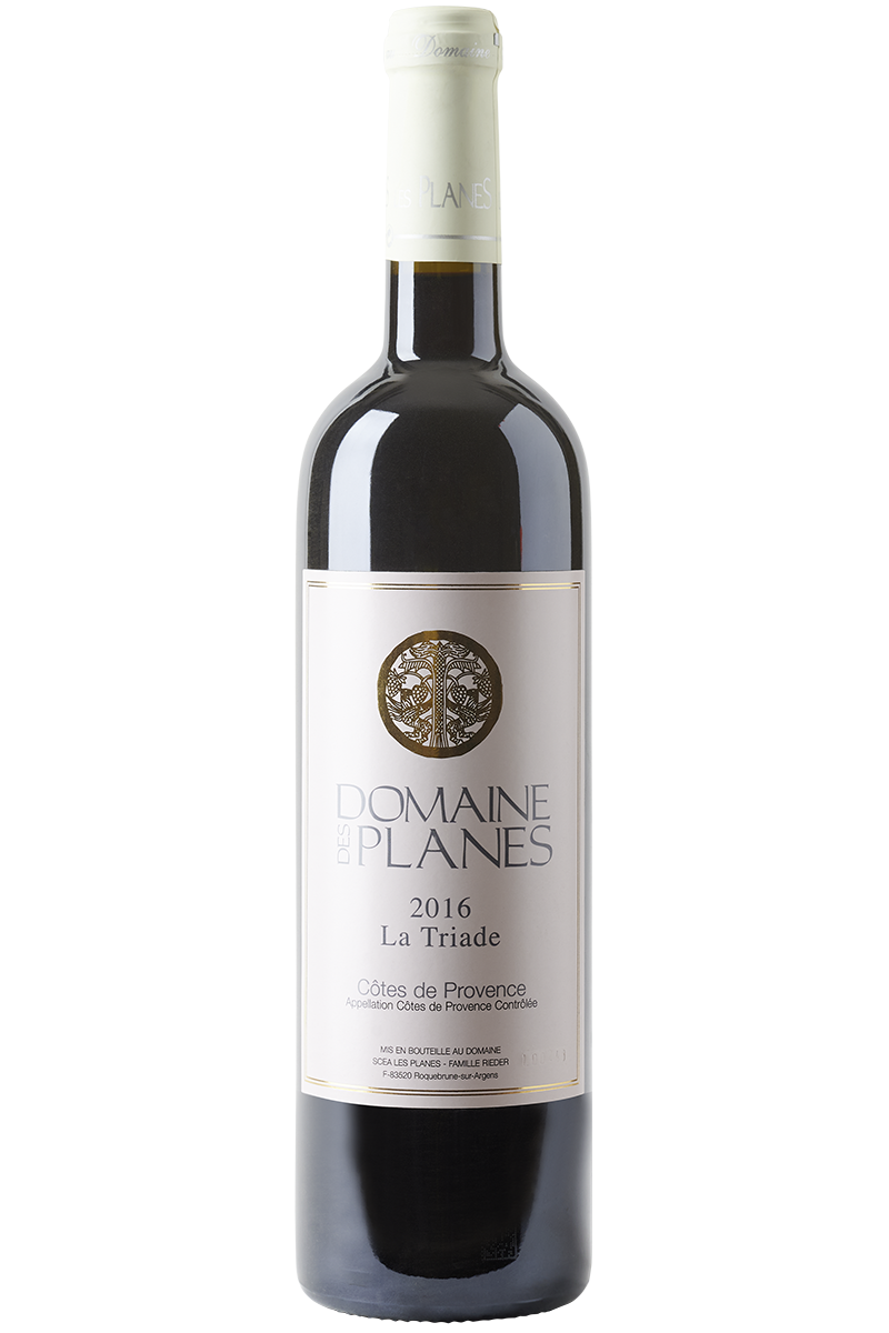 Eine Flasche französischer bio Rotwein Cuvée in einer Bordeaux Weinflasche mit einer grauen Kapsel.